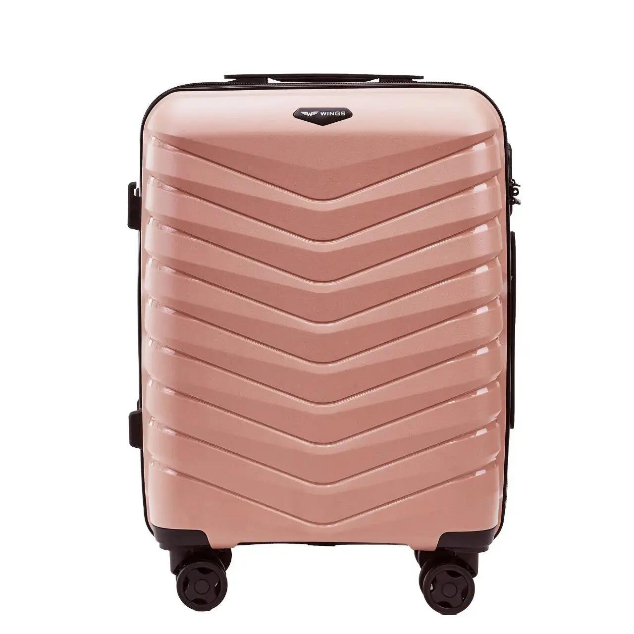 Valise cabine Wings PHOENIX 2.0 polypropylène 20" OR ROSE 4/10