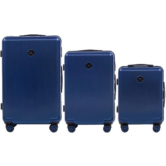 Ensemble de 3 valises Wings PC African Eagle BLEU FONCÉ