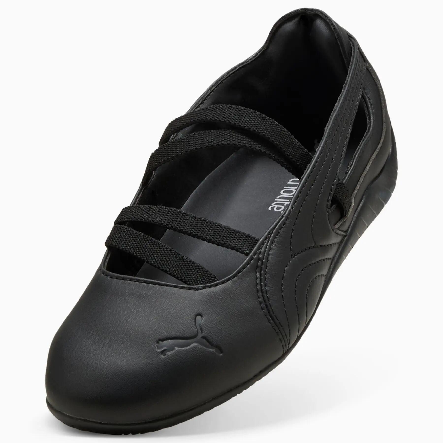 Sapatilhas de ballet femininas Puma SPEEDCAT pretas 40614401 tamanho 36 5/7