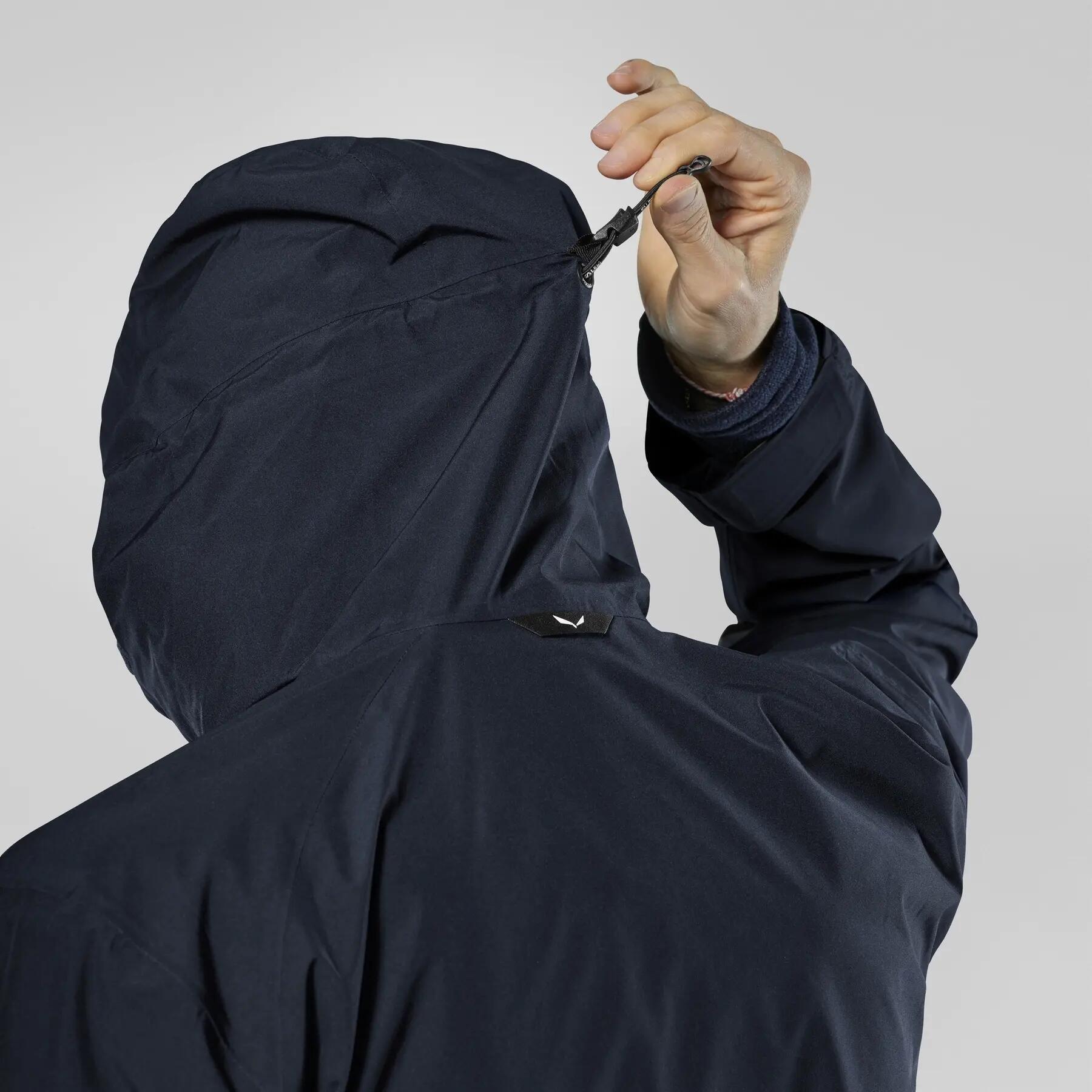 Jaqueta impermeável masculina Salewa PUEZ azul marinho tamanho XXL 5/7