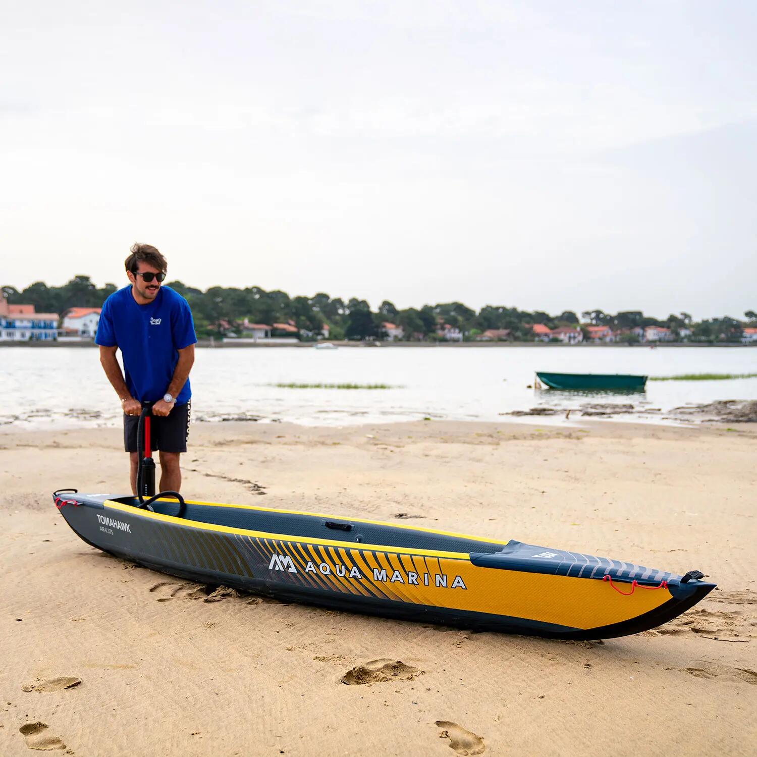 Kajak Aqua Marina Tomahawk Air-K375 375 CM + POMPKA EP-T16 + BOJKA DMUCHANA 4/13