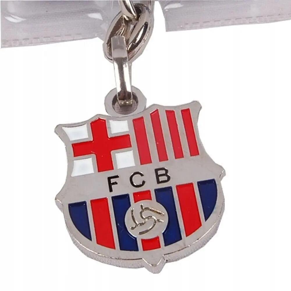 FC Barcelona brelok herb oryginalny na licencji srebrny 4/4