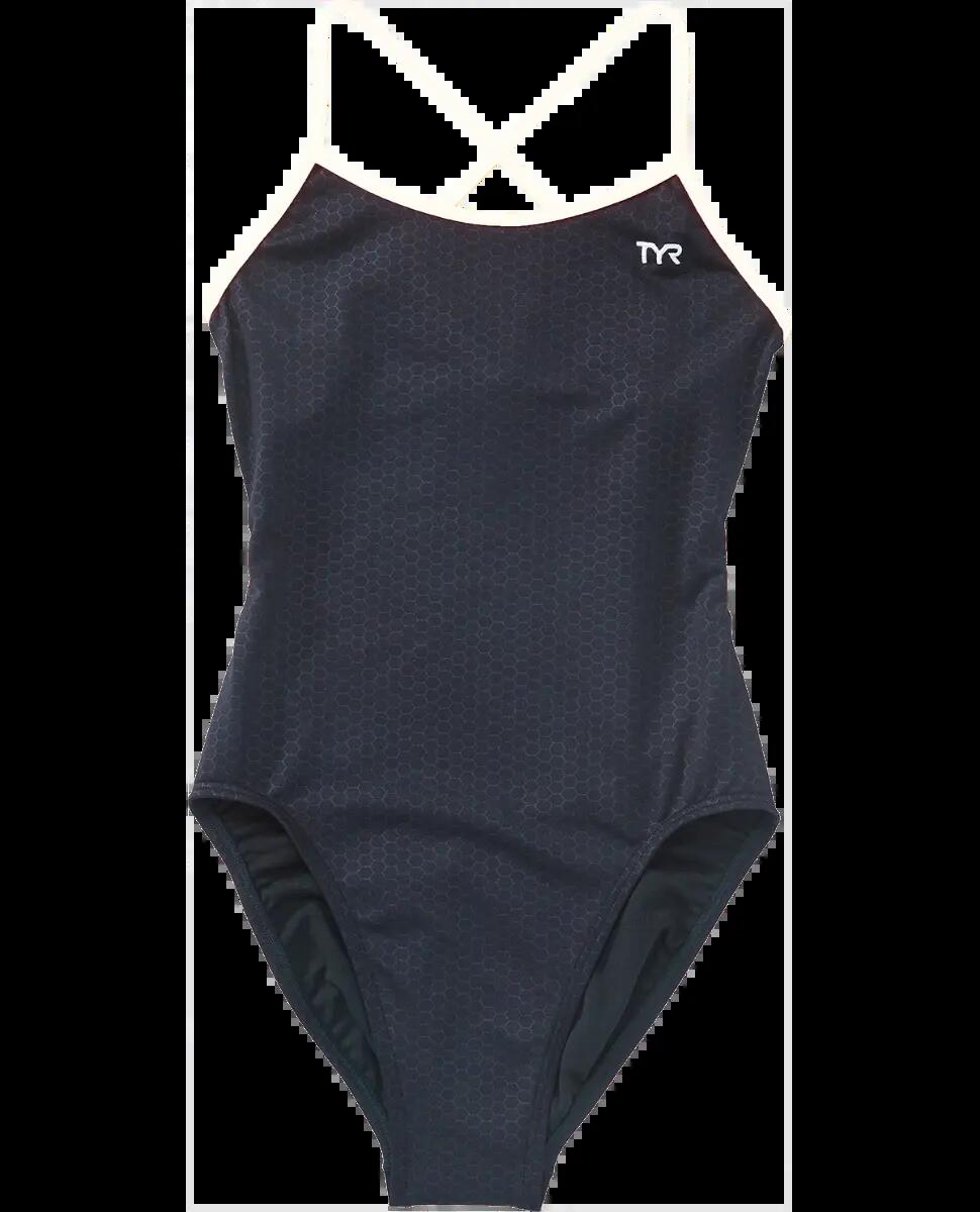TYR Bañador Natación Niña Hexa Trinityfit Resistente al Cloro 3/4