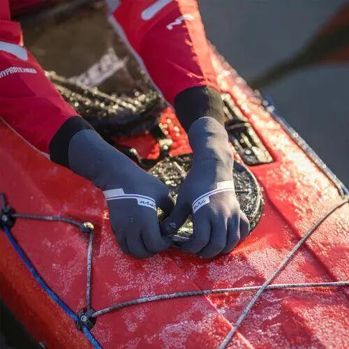 Gants - Canoë-kayak - Femme - HydroSkin 0,5 mm - Noir/Gris-vert 5/7