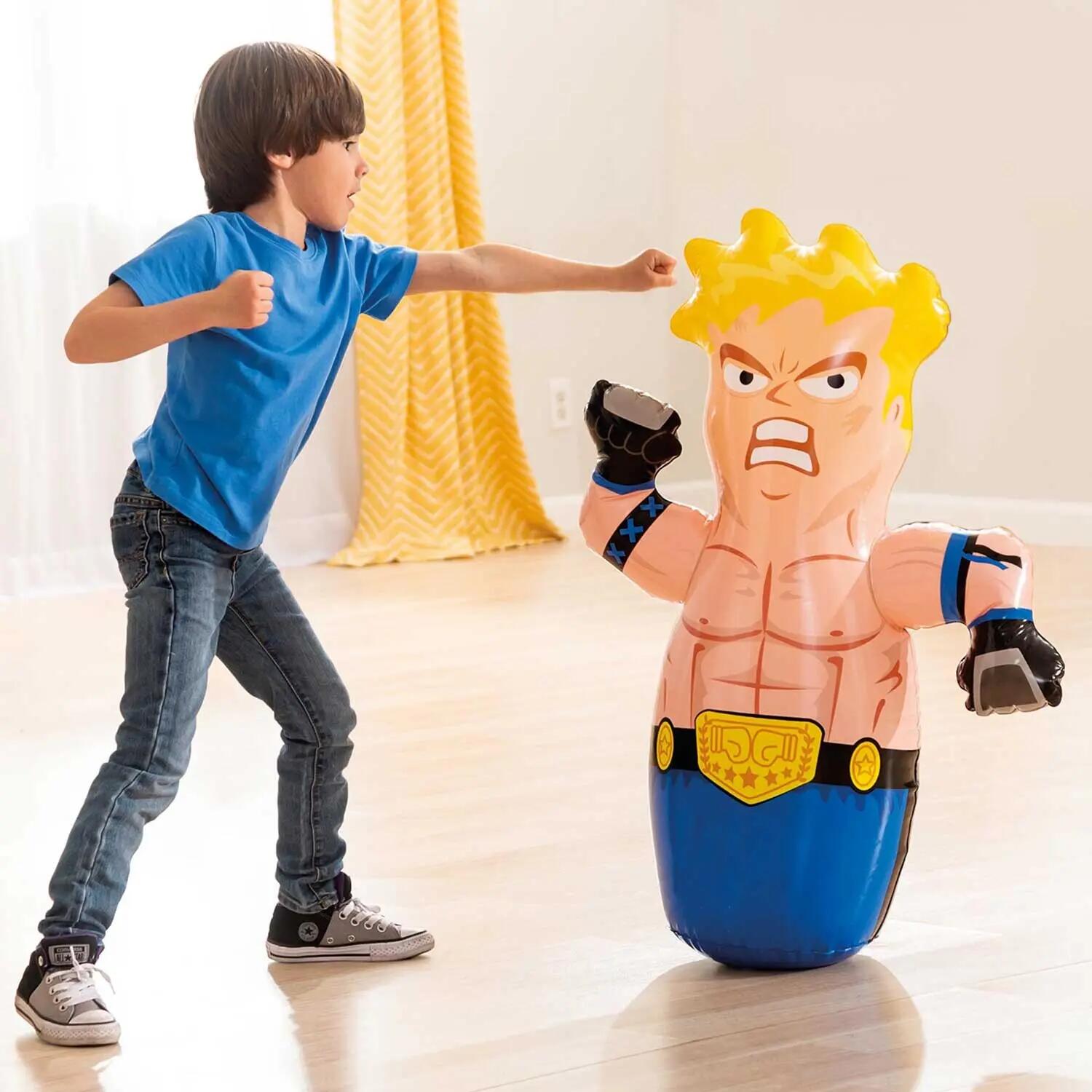 Saco de pancada inflável, brinquedo de 91 cm INTEX 44672 boxeador 4/5