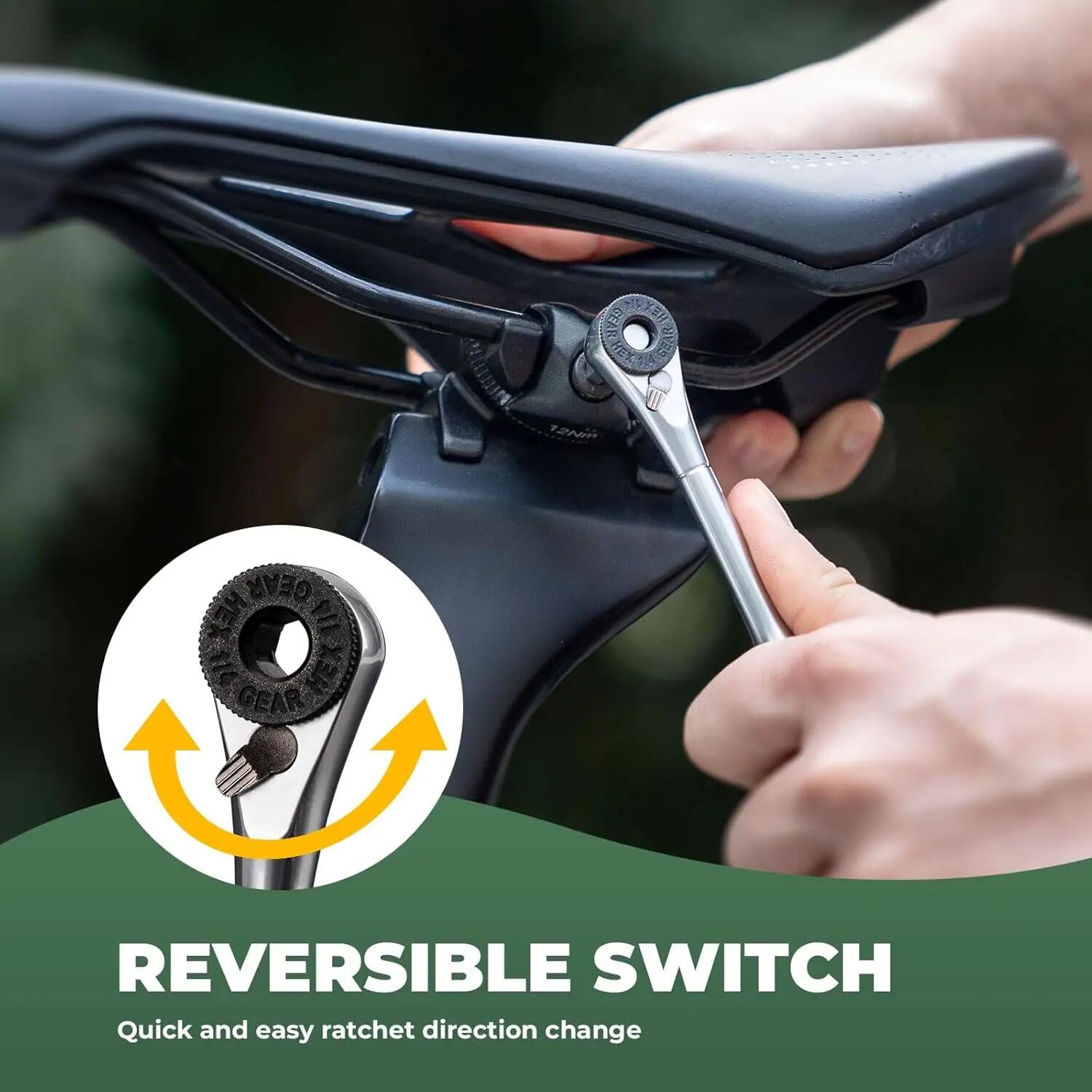8-in-1 Mini-Fahrrad-Ratsche Multitool – kompakt & leicht für MTB & Rennrad 3/6