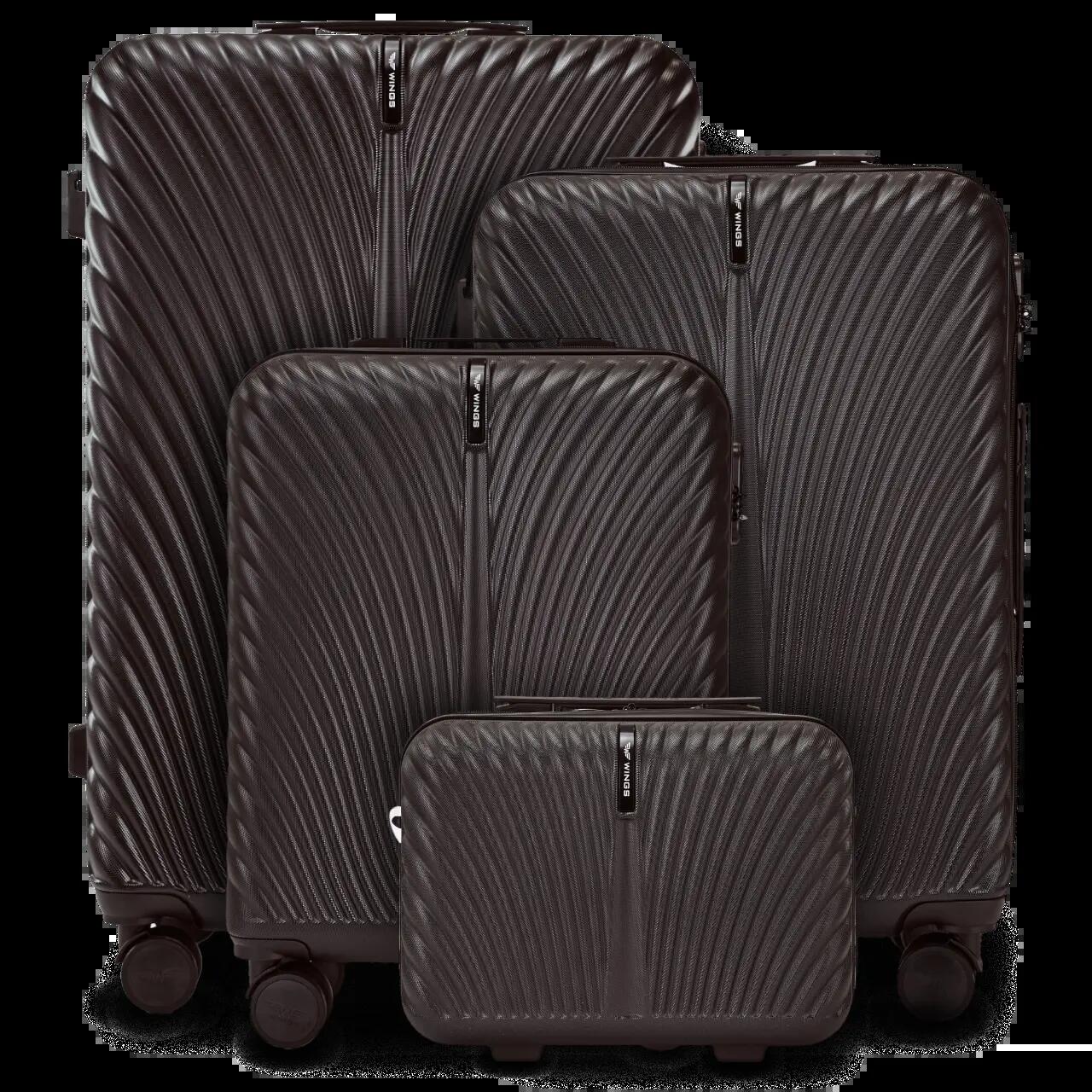 Set van 4 WINGS SWAN 2.0 ZWARTE KOFFERS 1/10