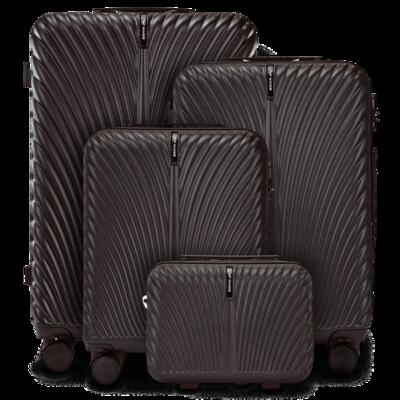 Set van 4 wings swan 2.0 zwarte koffers