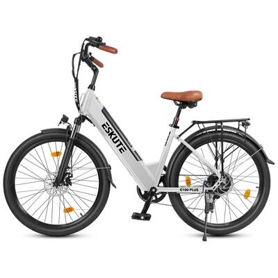 Elektrische fiets voor volwassenen eskute c100 plus batterij 36v 13ah