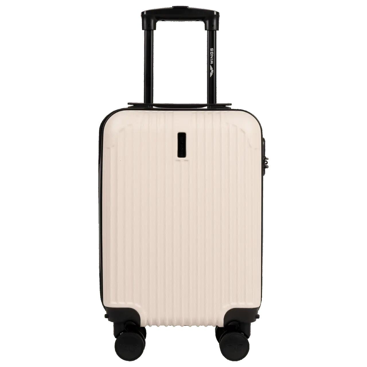PETITE VALISE CABINE WINGS EGRET 18" BLANC SALE 2/9