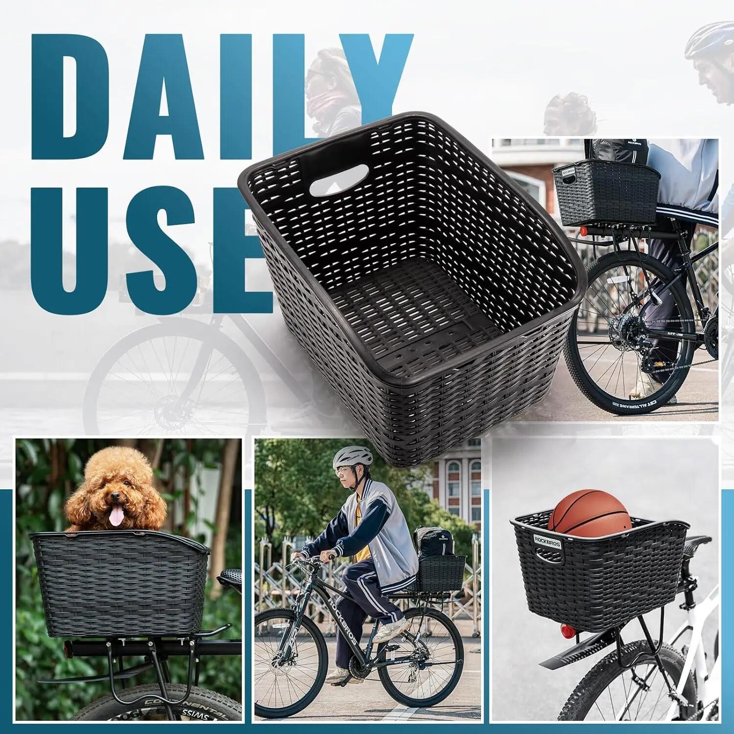 Fahrrad-Heckkorb mit Deckel für Gepäckträger – stabil & 10kg Tragkraft 7/7