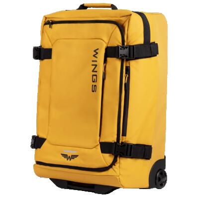 Wings middelgrote zachte koffer 24" rook geel