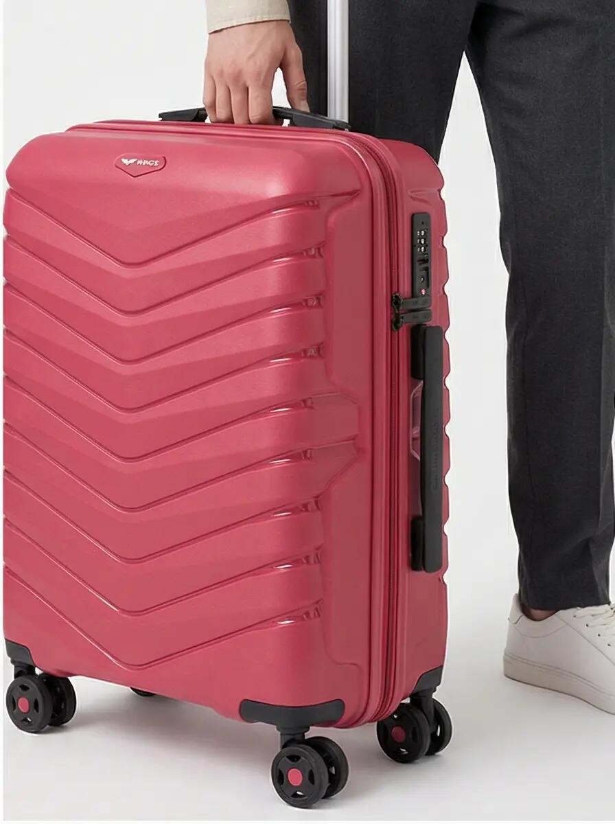 Valise cabine Wings PHOENIX polypropylène 20" ROSE RED 4/10