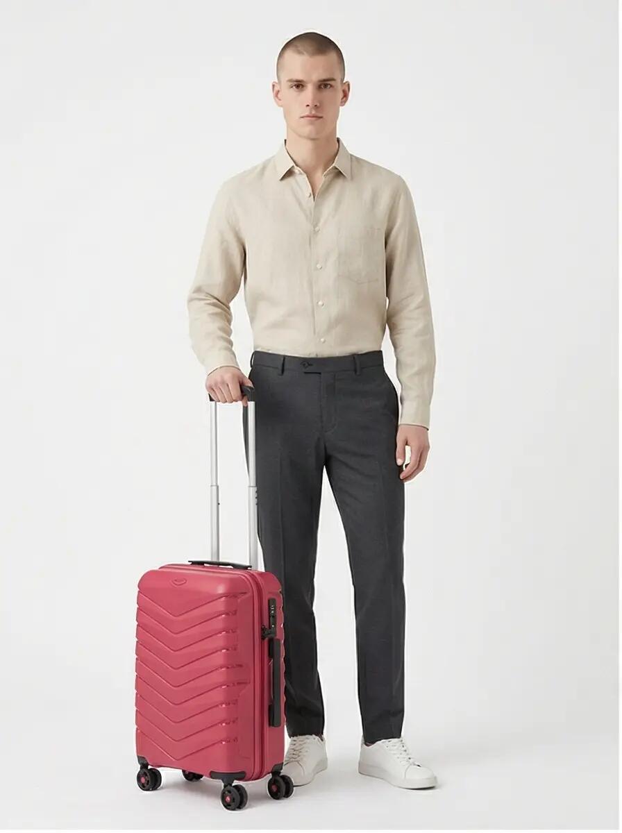 Valise cabine Wings PHOENIX polypropylène 20" ROSE RED 2/10