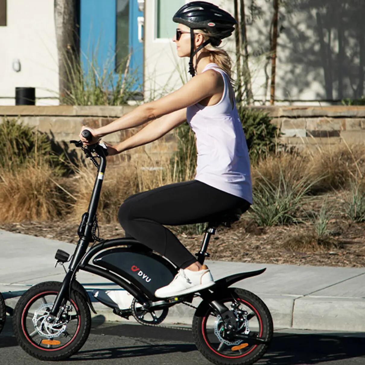 No-Throttle Adult City Commuter E-Bike DYU D3S 25km/h 5/14