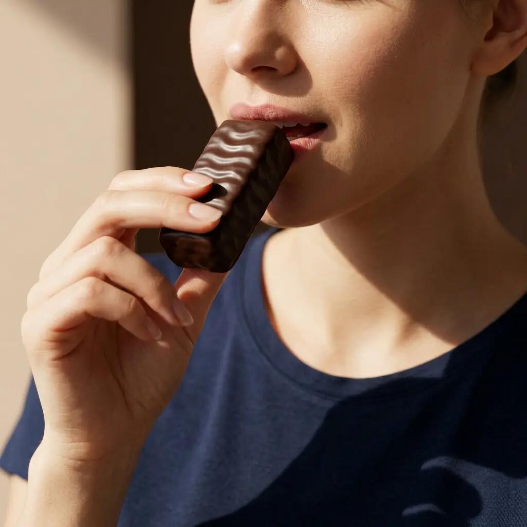 JUSTLOADING Barrita proteica chocolate negro 28 g, 1 unds 3/3