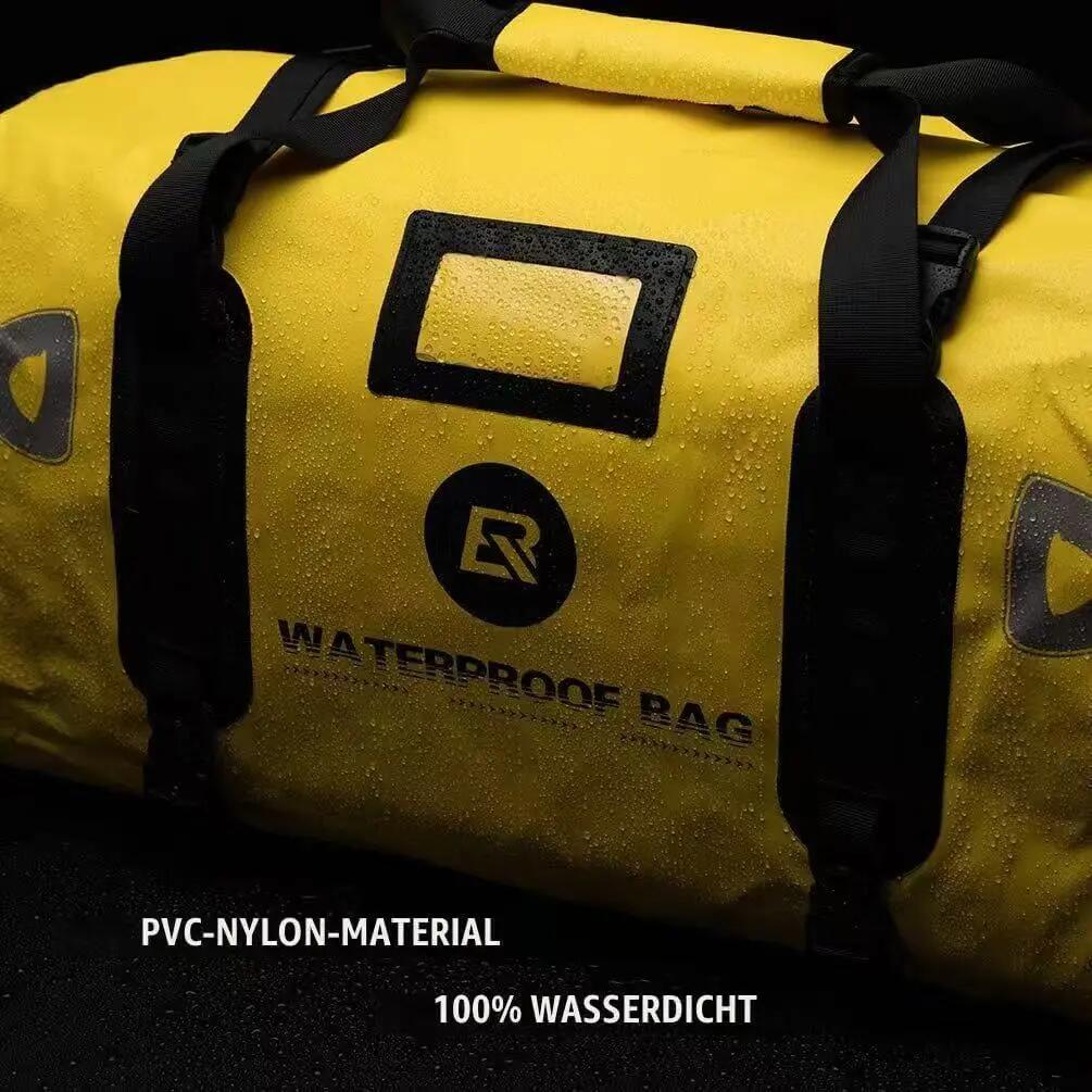 Motorrad-Gepäck-Set 62L Satteltaschen + 55L Gepäckrolle wasserdicht 2/8