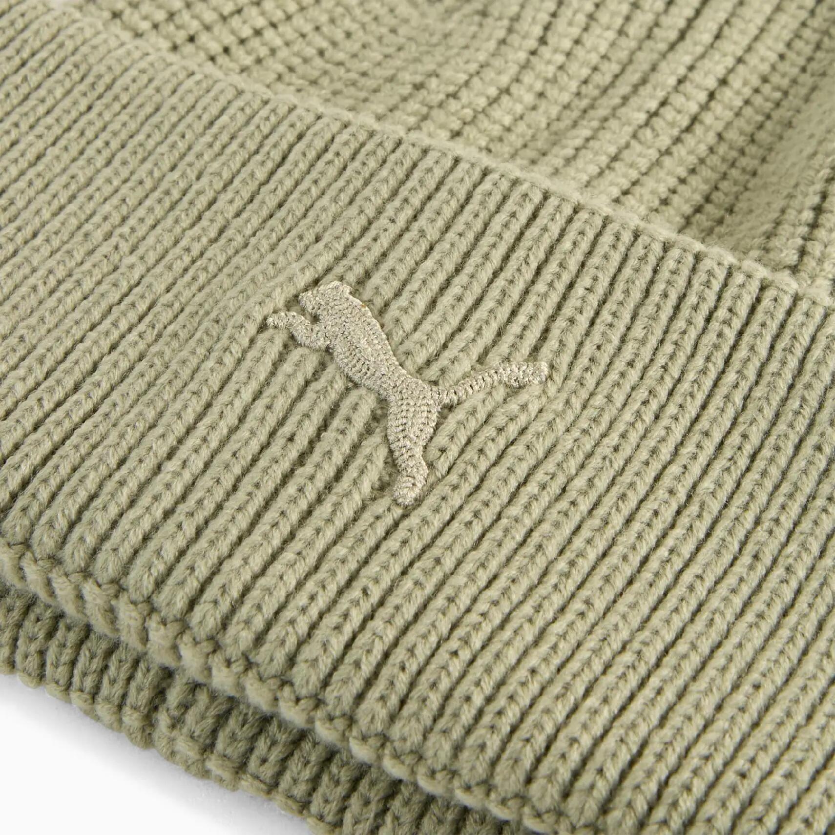 Gorro de inverno unissex Puma WARDROBE ESS CHUNKY MID CROWN bege 02640802 3/3
