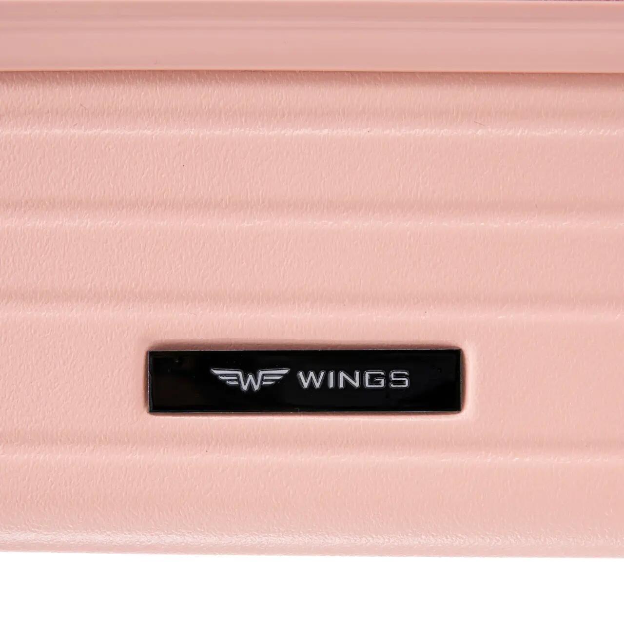 Valise cabine Wings ABS+ 20" Personnalisée ROSE SLAY 7/10
