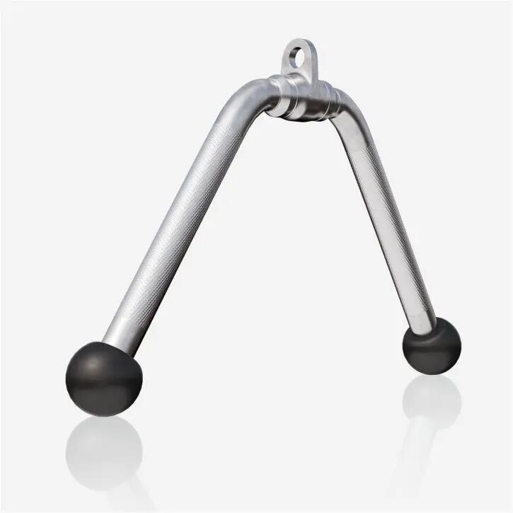 BARRE TRICEPS/BICEPS LARGE EN FORME DE V ET ÉLÉMENT D'ATTACHE | ACCESSOIRE MUSCU 7/7