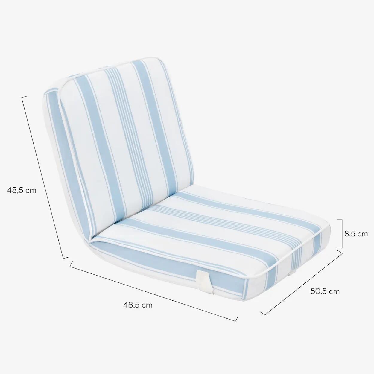 Flamingueo klappbare verstellbare liege polyester blau 8/8