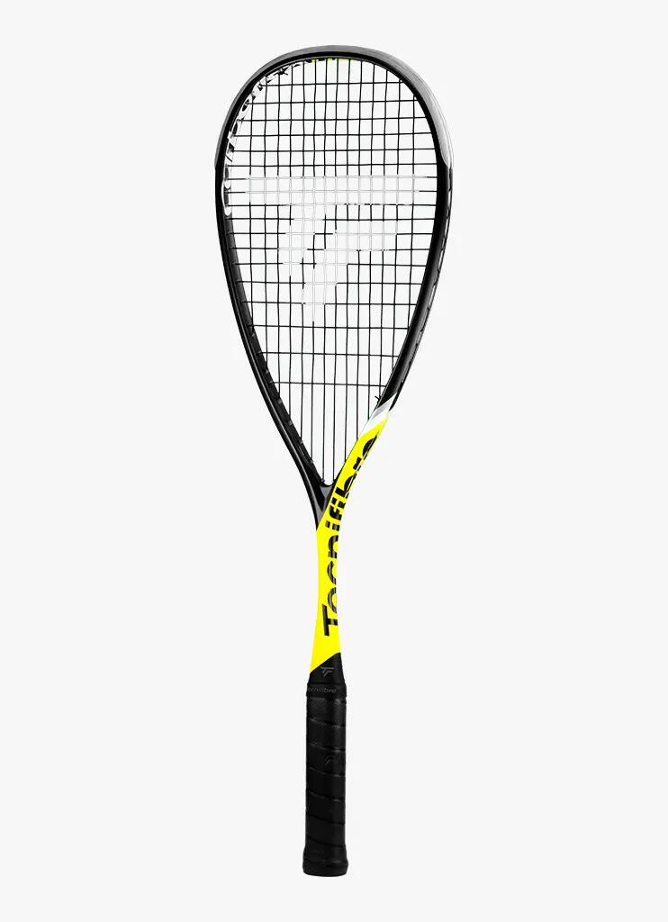 Tecnifibre Carboflex 125 Heritage 2 (2021) Squashracket - Zwart/Geel 1/3