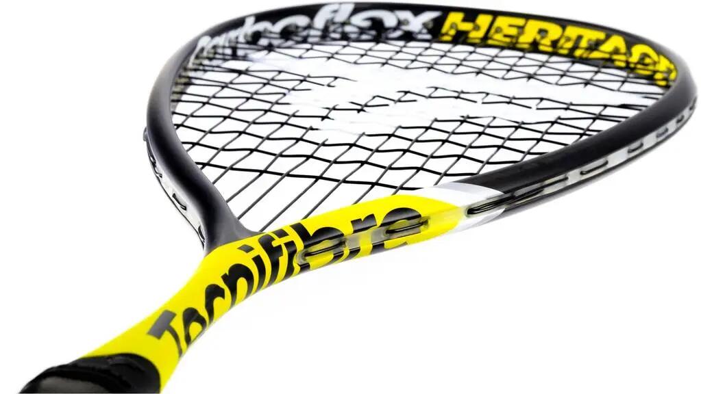 Tecnifibre Carboflex 125 Heritage 2 (2021) Squashracket - Zwart/Geel 2/3