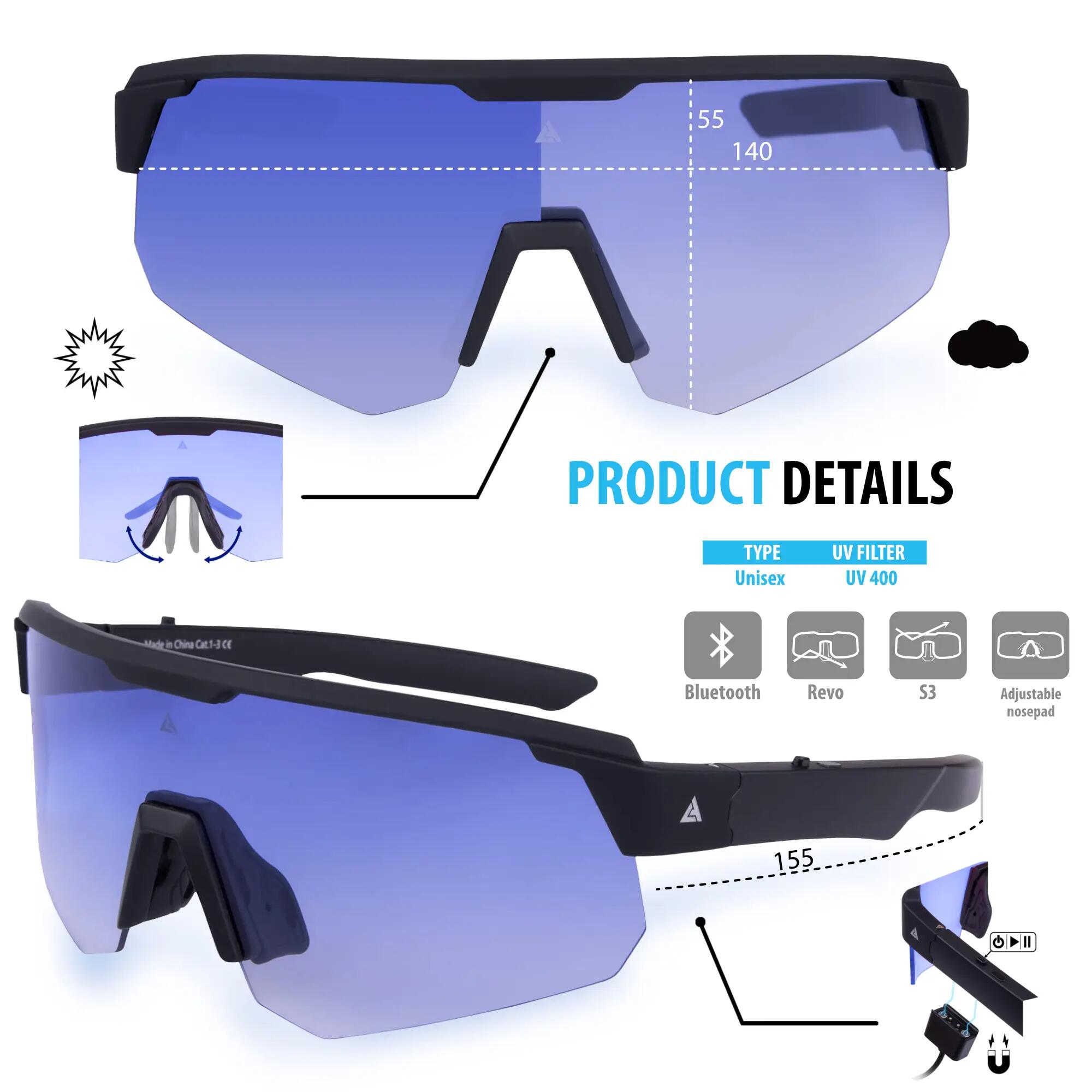 Lunettes de soleil photochromiques Bluetooth HYBRID BT 8/8