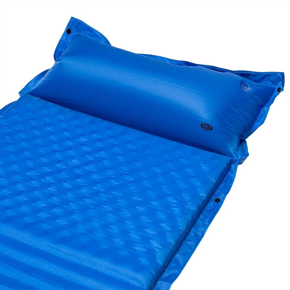 Selbstaufblasende Isomatte mit Kissen NILS CAMP NC4001 190 cm 8/10