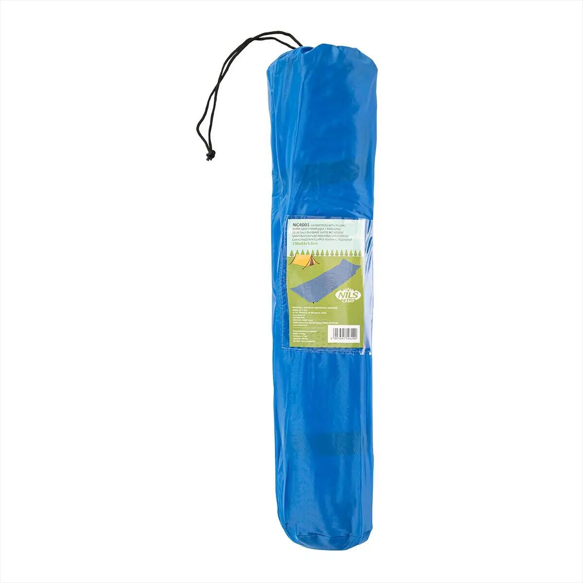 Selbstaufblasende Isomatte mit Kissen NILS CAMP NC4001 190 cm 10/10