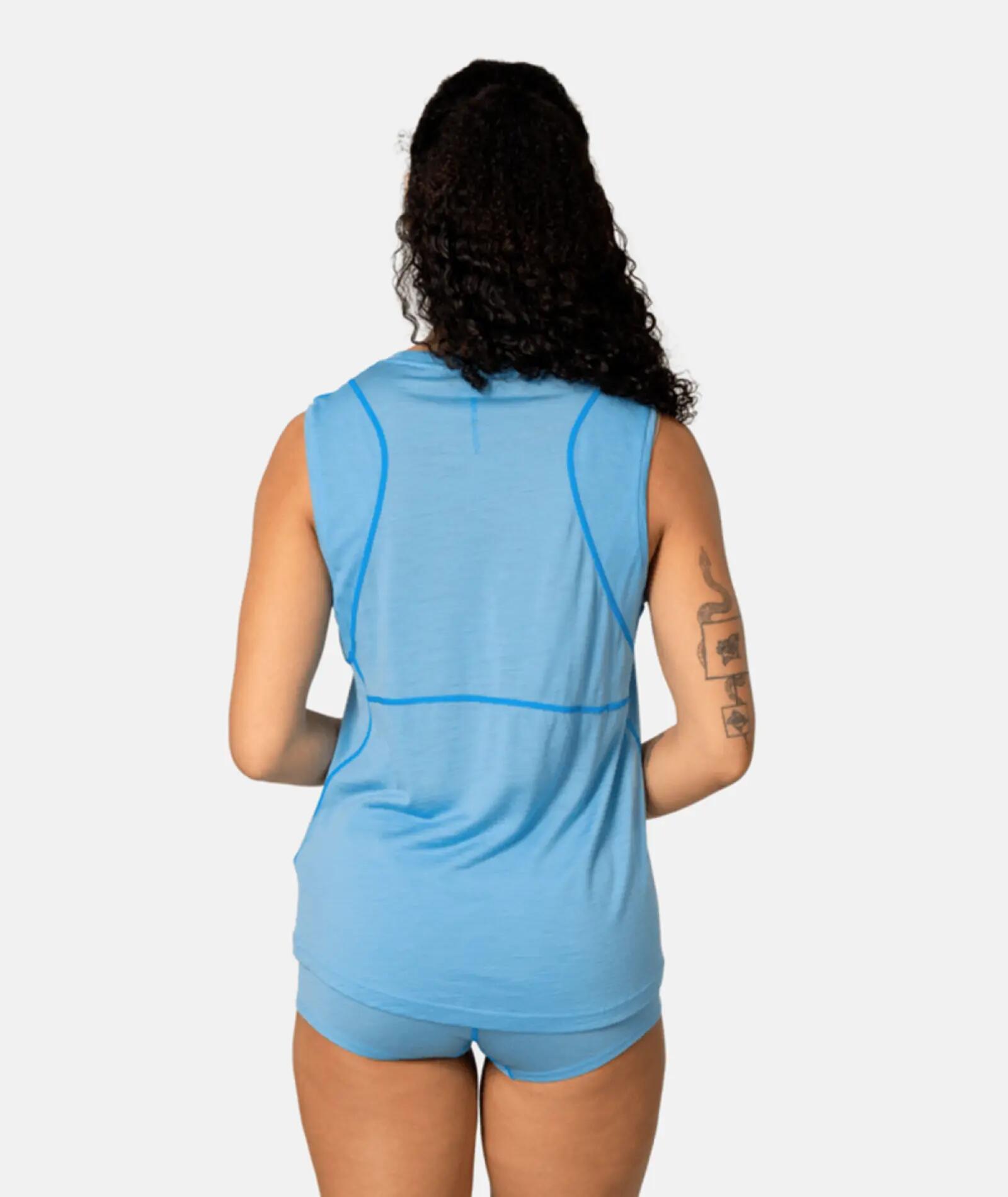 Embla Wool Top - ocean 2/3