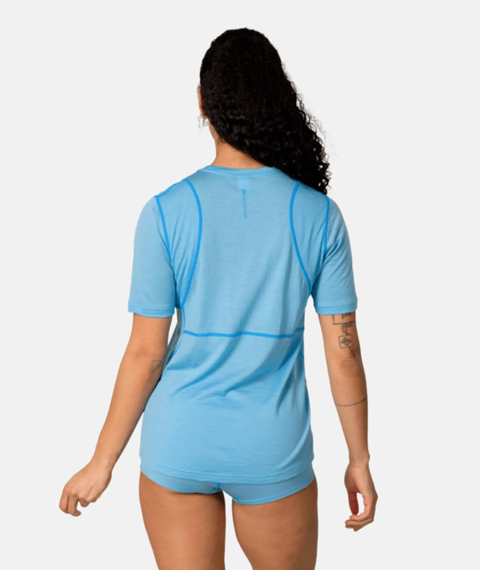 Embla Wool Tee - ocean 5/5