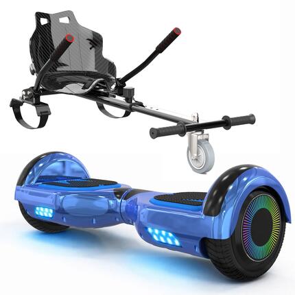 Hoverboard 6,5" met Kart, Bluetooth, LED en Lithium accu A03S+KT