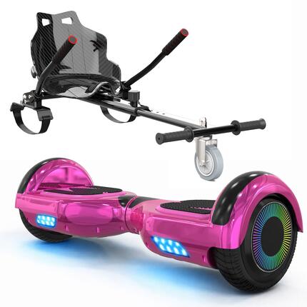 Hoverboard 6,5" met Kart, Bluetooth, LED en Lithium accu A03S+KT