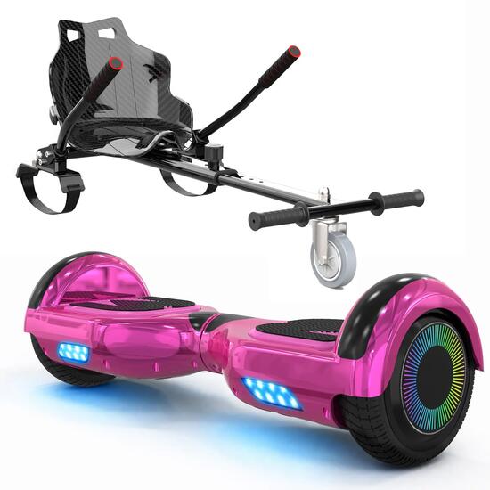 Hoverboard 6,5" met Kart, Bluetooth, LED en Lithium accu A03S+KT