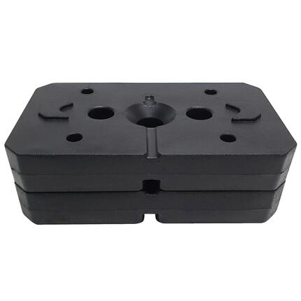 Poids musculation 2×5 kg CHRISTOPEIT pour SP 5000, noirs