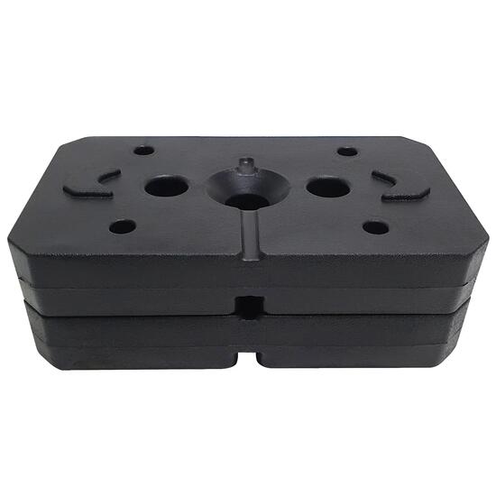Poids musculation 2×5 kg CHRISTOPEIT pour SP 5000, noirs