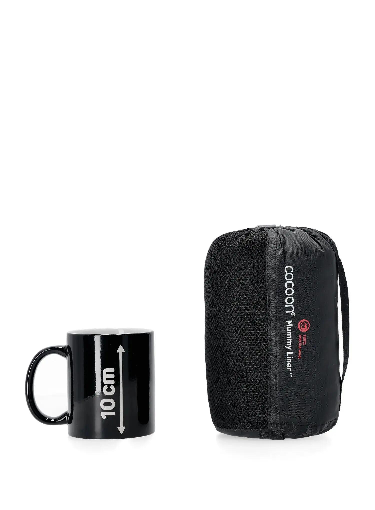 Wkładka do śpiwora Cocoon MummyLiner - Merino Wool - black 5/6