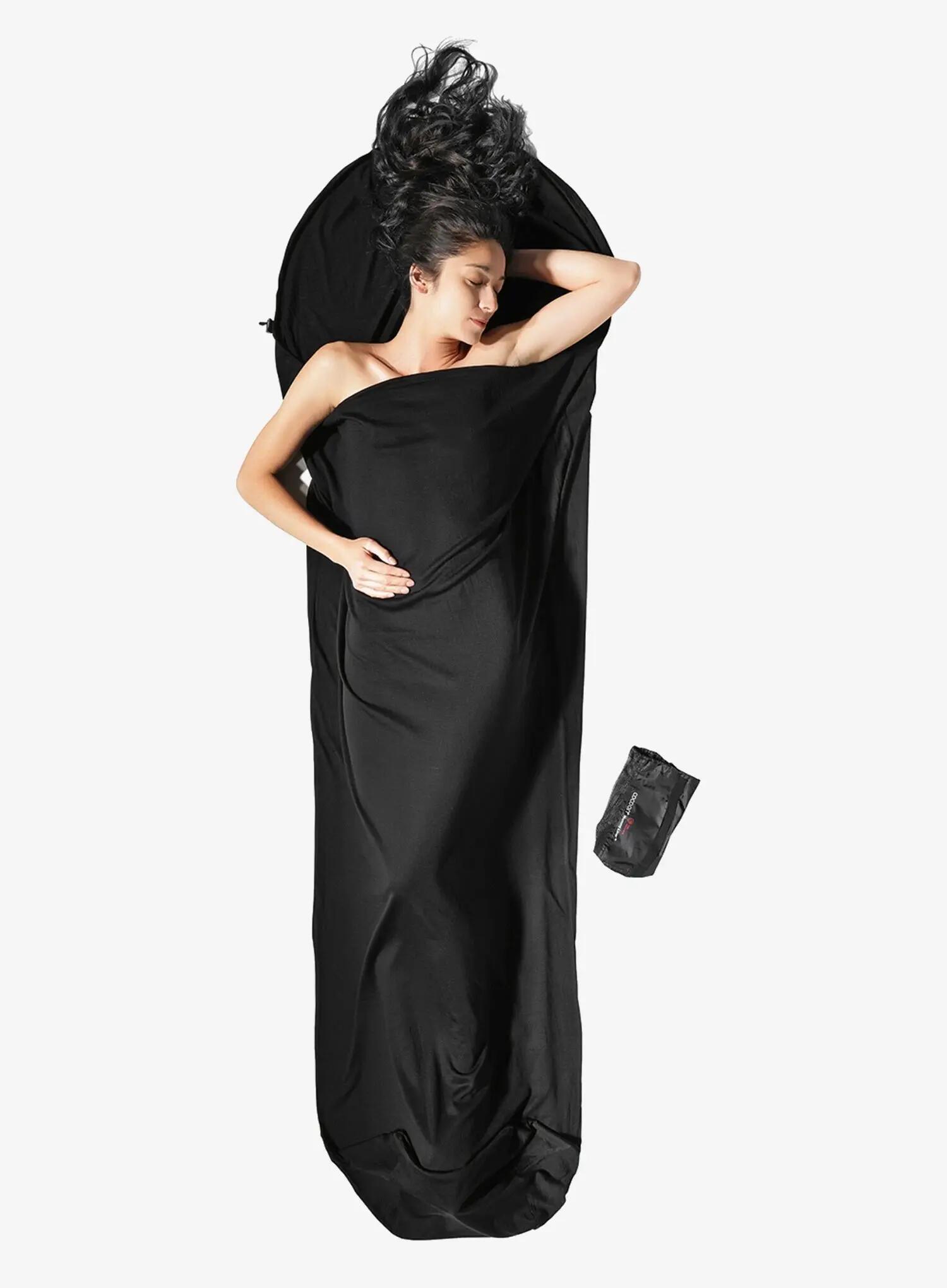 Wkładka do śpiwora Cocoon MummyLiner - Merino Wool - black 2/6