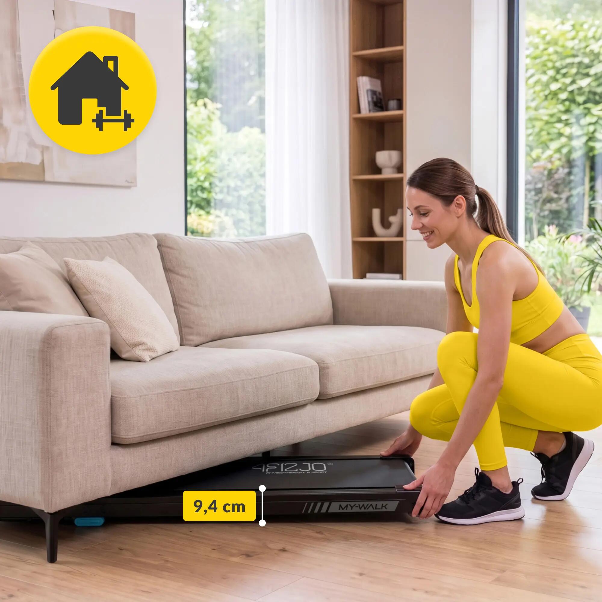 Elektrisches Laufband MYWALK 4FIZJO Walking Pad für Home Office & Training 8/15