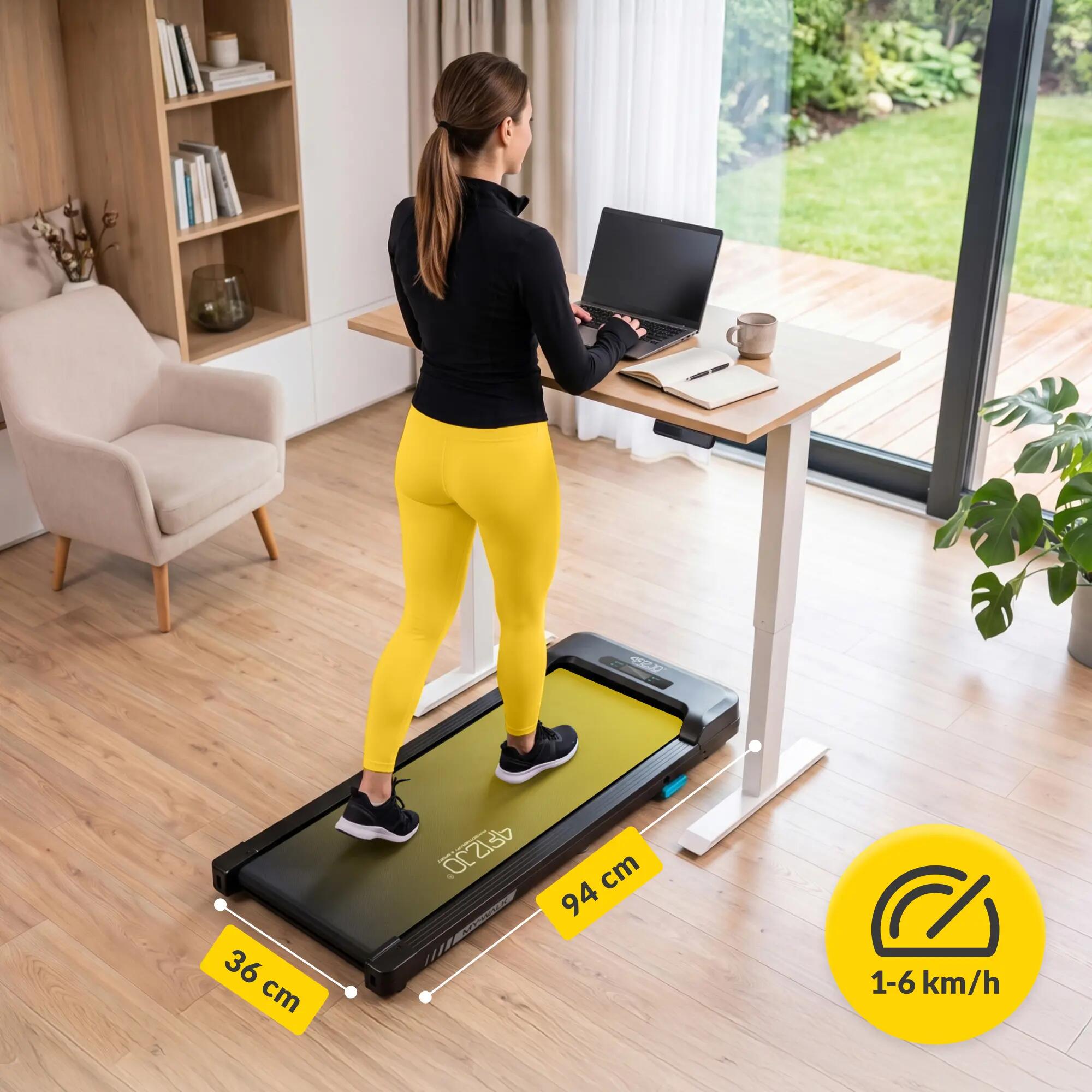 Elektrisches Laufband MYWALK 4FIZJO Walking Pad für Home Office & Training 2/15
