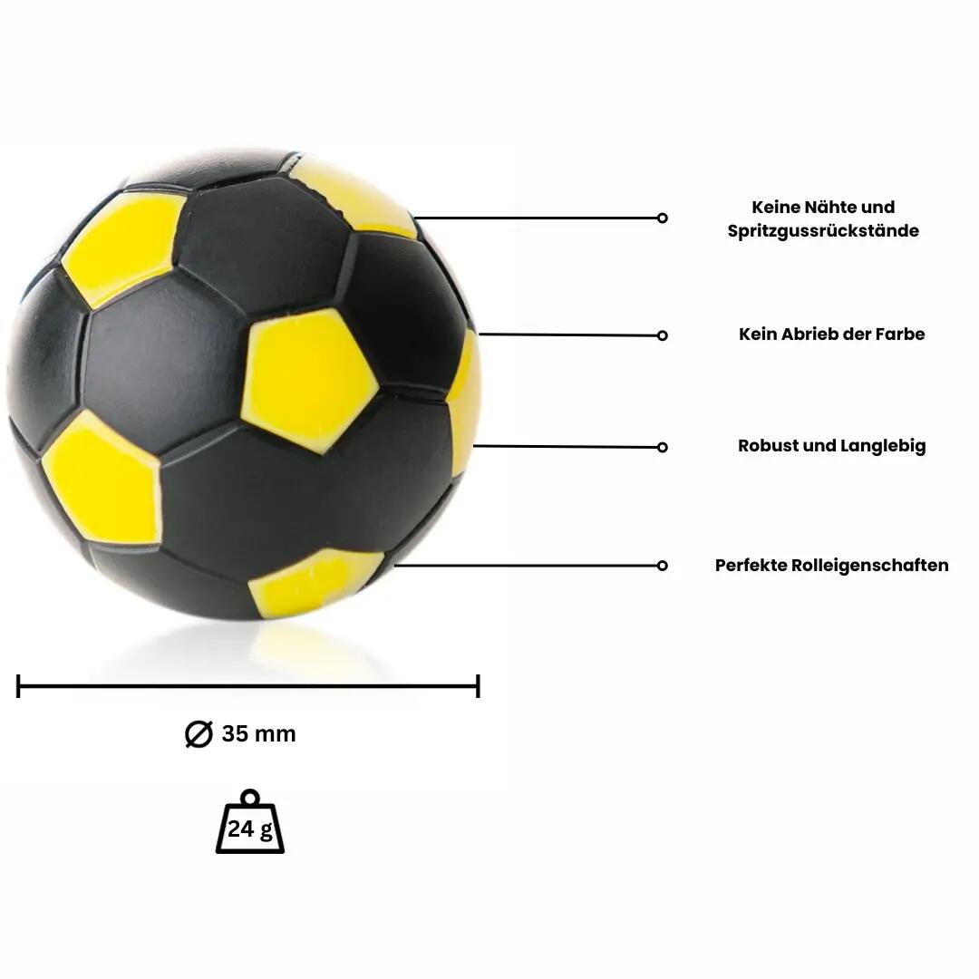 Kickerball WINSPEED-10er Set-schwarz/gelb 3/5