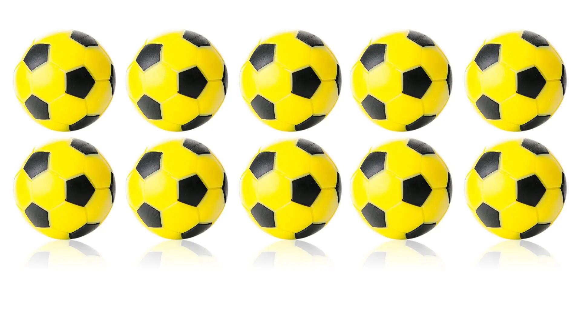 Kickerball WINSPEED-10er Set-gelb/schwarz 1/5