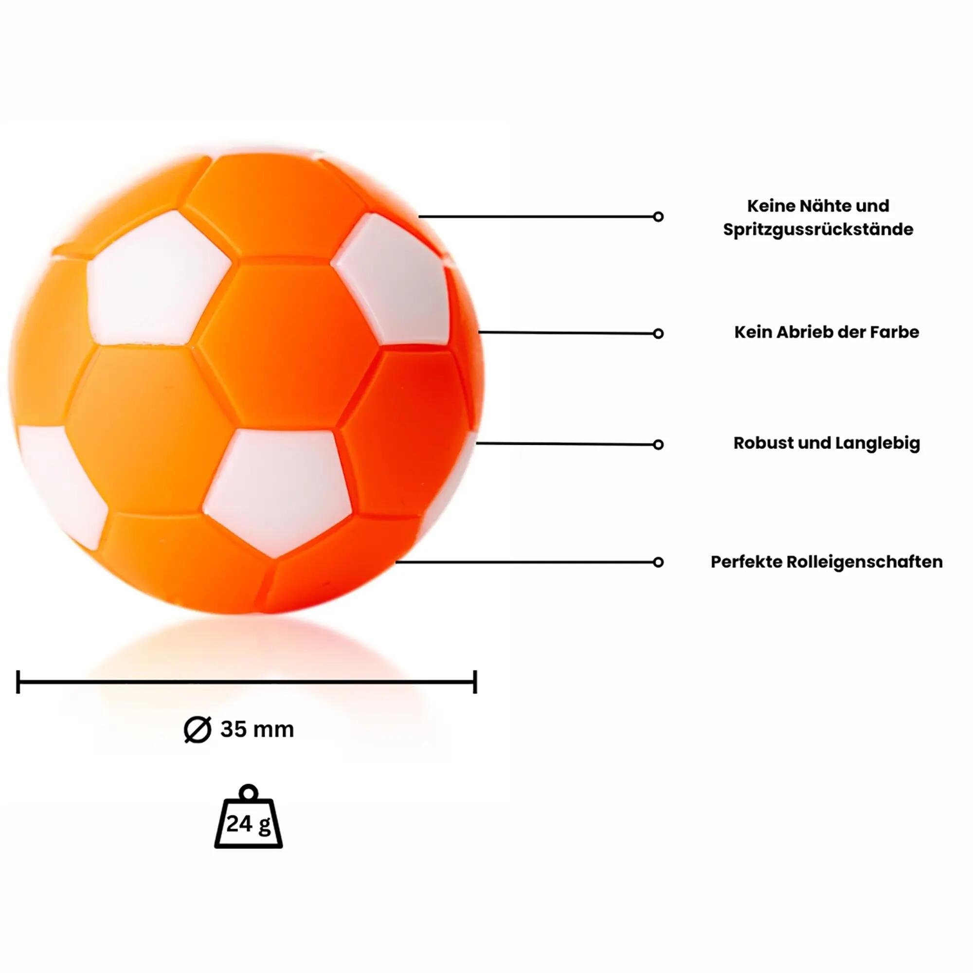 Kickerball WINSPEED-5-er Set-orange/weiß 3/5
