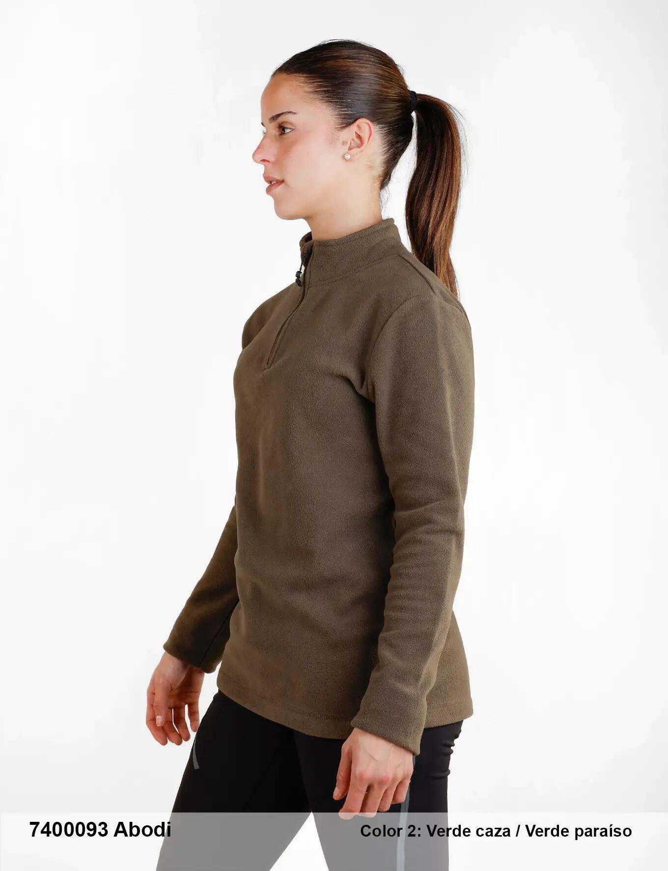 Camiseta - Running - Mujer - Forro polar - Verde caza 3/3