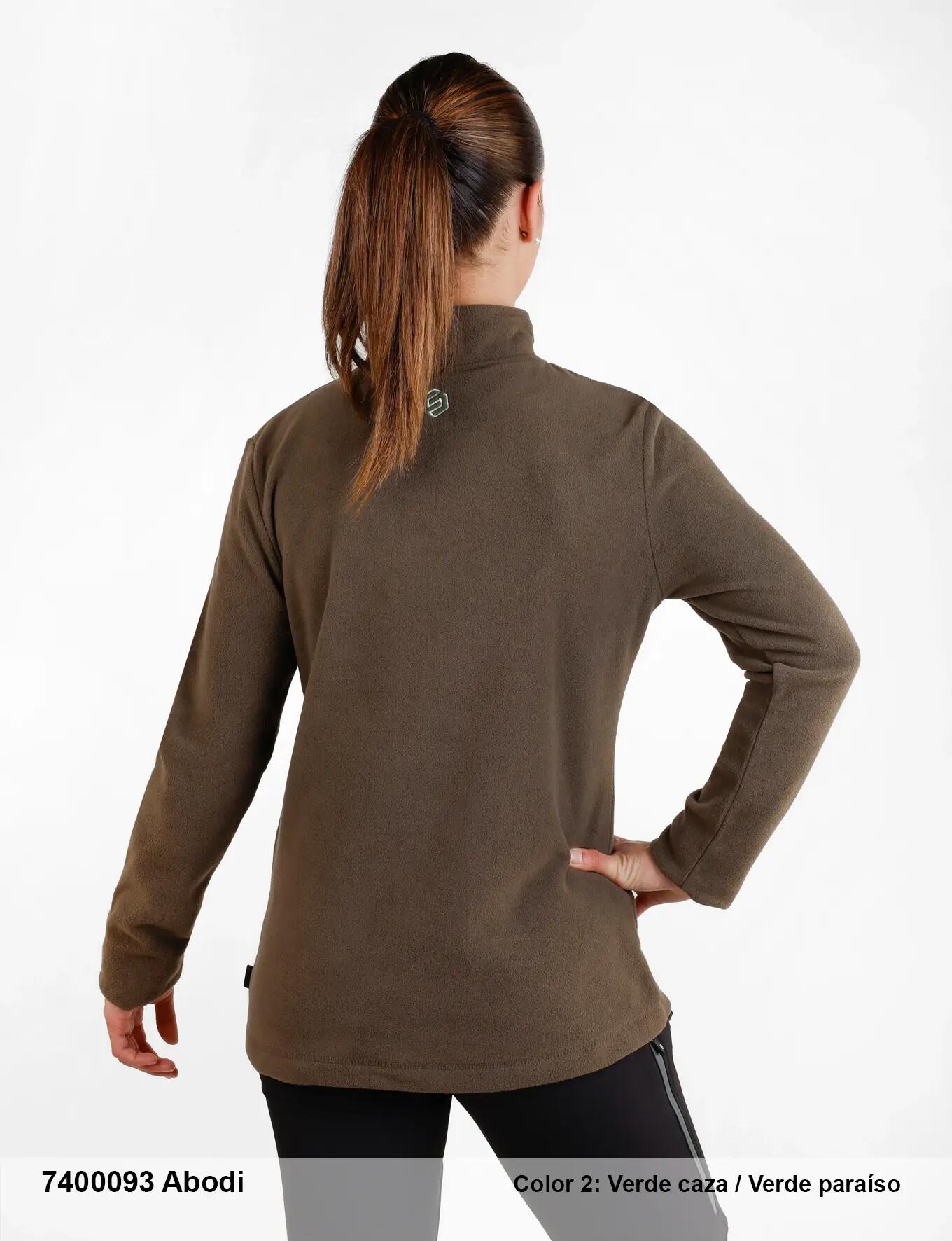 Camiseta - Running - Mujer - Forro polar - Verde caza 2/3