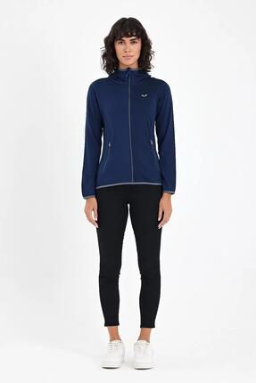 Marin - Damska Bluza z Kapturem z 100% Wełny Merino - 230 g/m² S, Granatowy