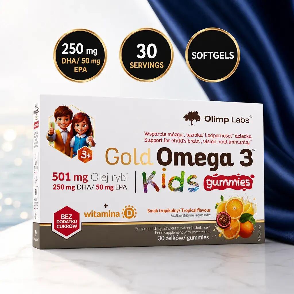 Olimp Gold Omega 3 Kids Gummies 30 Gummies Tropical