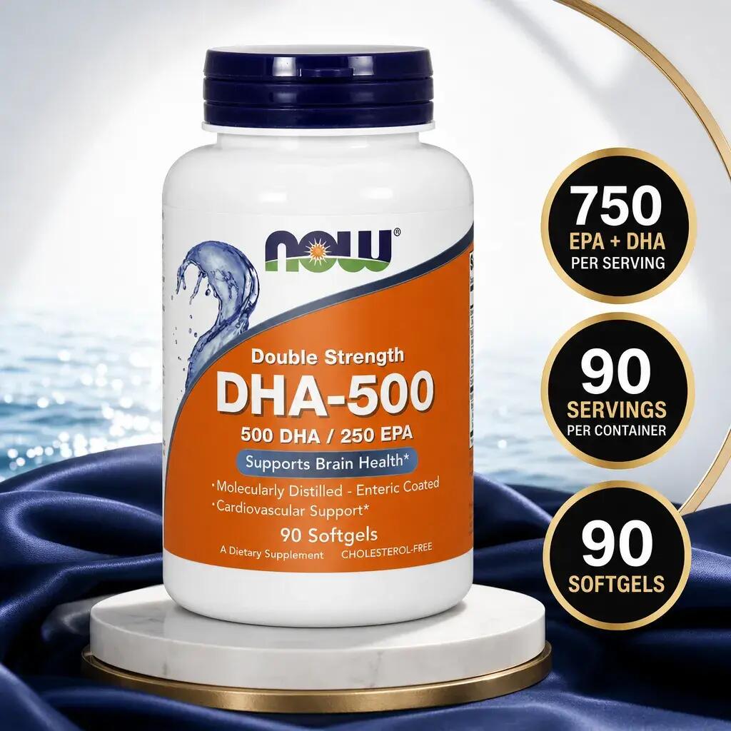 NOW Foods DHA-500, 500 DHA / 250 EPA 2/2