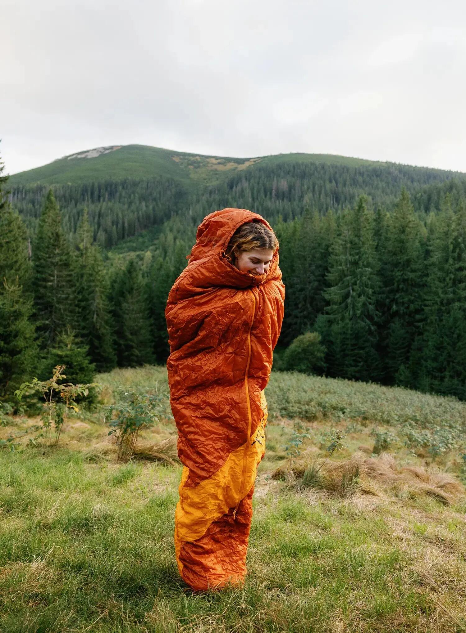 Mummyslaapzak Vatra 3S Cinnamon Stick -22°C - Oranje 2/7